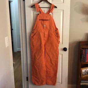 Orange Pointer overalls
